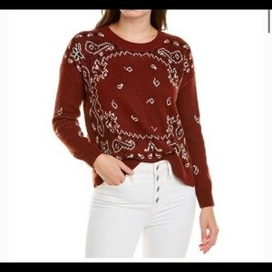 Madewell bandana paisley sweater - M